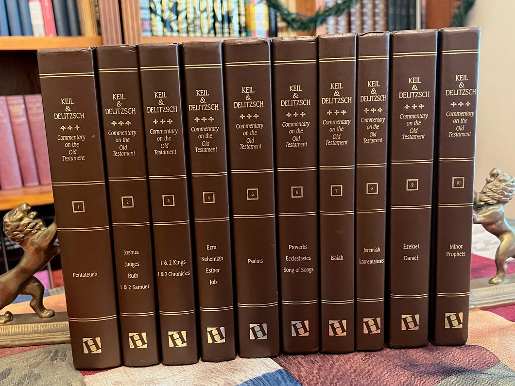 Commentary on the Old Testament. 10 hardback volume set. By Keil & Delitzsch